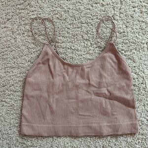Women's Ribbed Tank Top - Pink